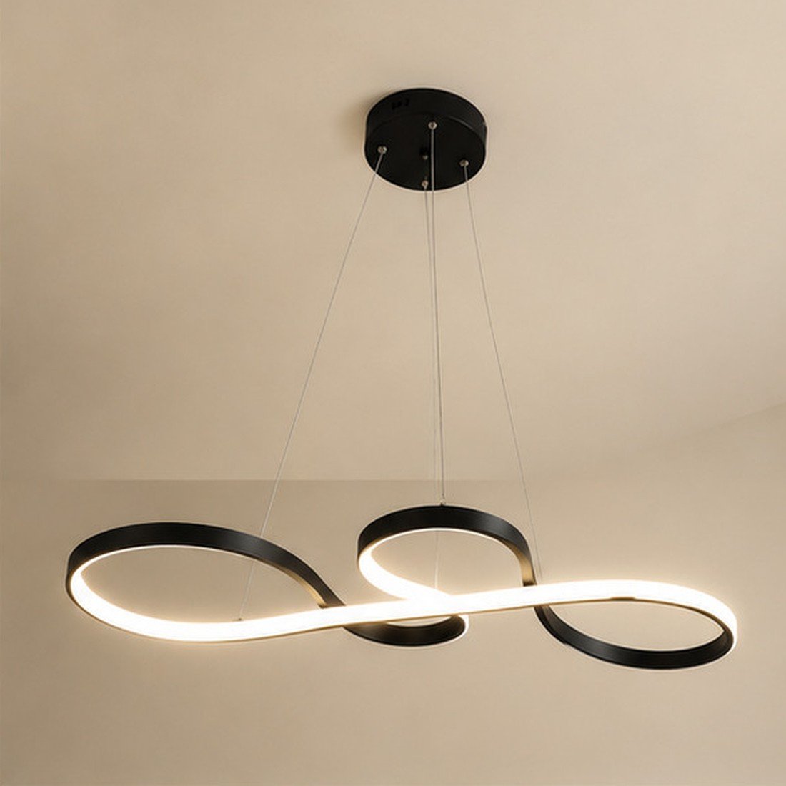 Suspension cristal noire – Ligne Majestueuse 50 W
