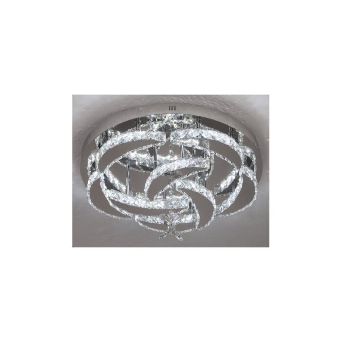Plafonnier cristal chromé – Halo Prestige 56 W