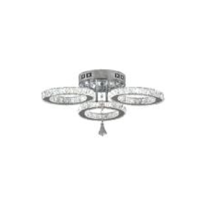 Plafonnier cristal chromé – Ligne Élégante 27 W