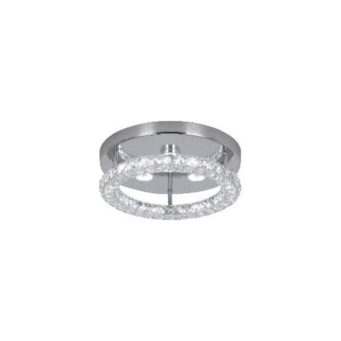 Plafonnier LED chromé – Trio Moderne 24 W