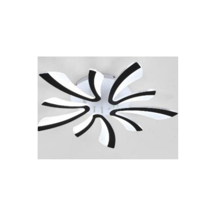 Plafonnier LED noir – Grand Cercle 50 W