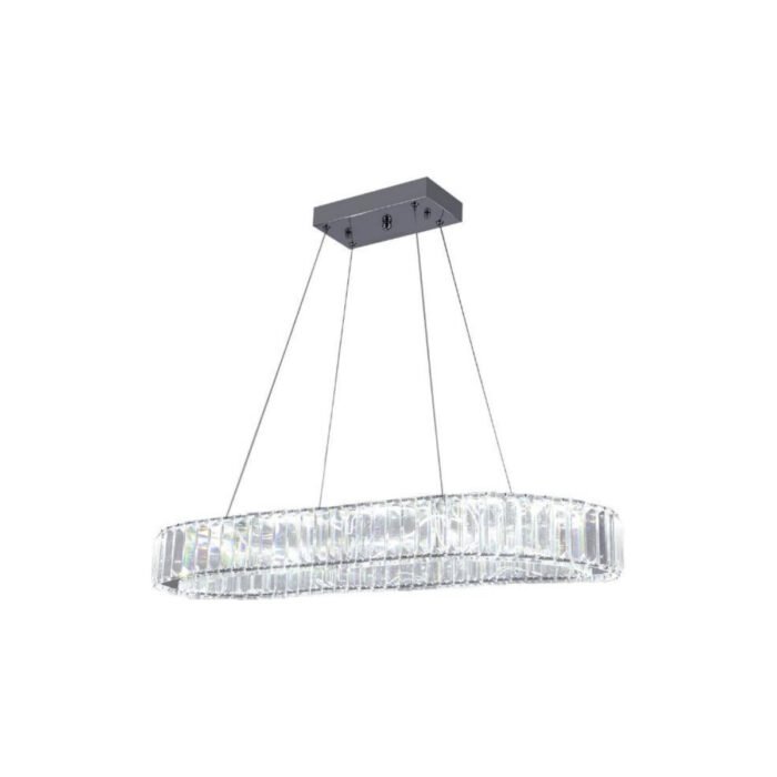 Lustre LED en cristal chromé 60W - HQ-TYX-WJ