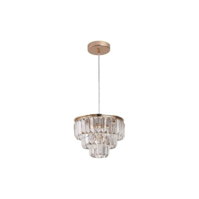 Suspension en cristal doré 24W - J25-P-SS