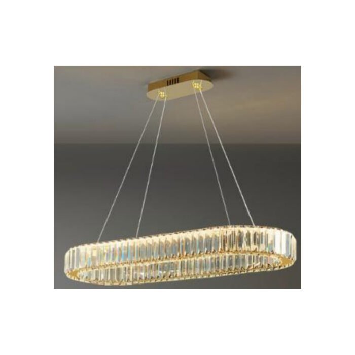 Lustre LED en cristal doré 60W - JS-TYXDD-WJ